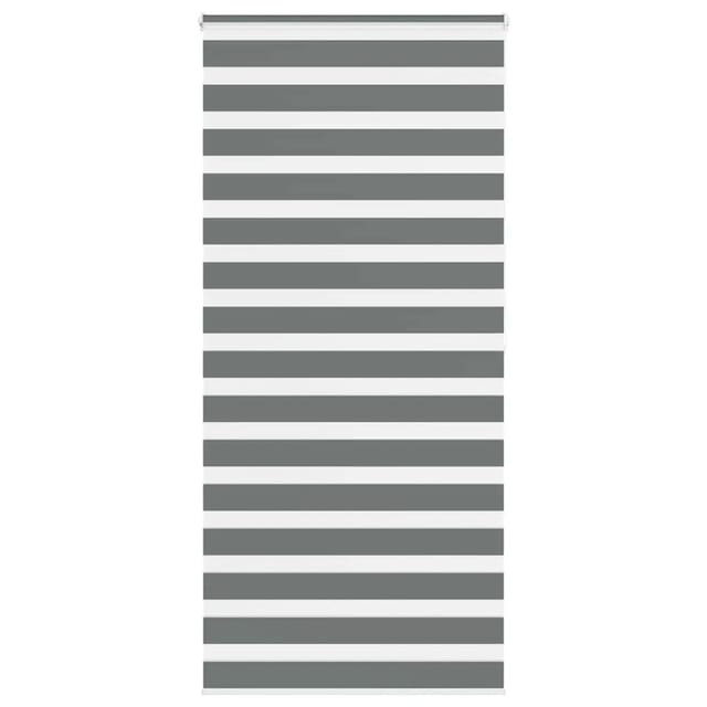 vidaXL Doppelrollo Dunkelgrau 95x200 cm Stoffbreite 90,9 cm Polyester 4014156