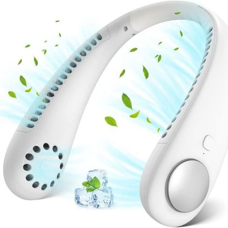 Tragbarer Usb-ventilator, Mini-nackenventilator, 360° Verstellbarer Tragbarer Ventilator, Usb-nackenventilator Mit 3 Geschwindigkeitsstufen