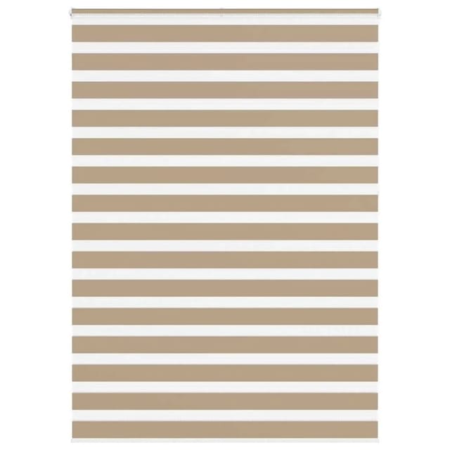 vidaXL Doppelrollo Sandbraun 160x230 cm Stoffbreite 155,9 cm Polyester 4014611