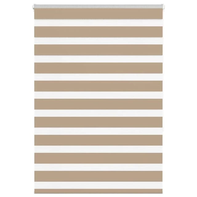 vidaXL Doppelrollo Sandbraun 95x150 cm Stoffbreite 90,9 cm Polyester 4014546