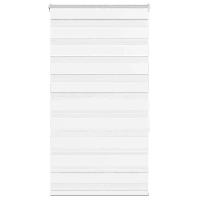 vidaXL Doppelrollo Weiß 85x150 cm Stoffbreite 80,9 cm Polyester 4014752