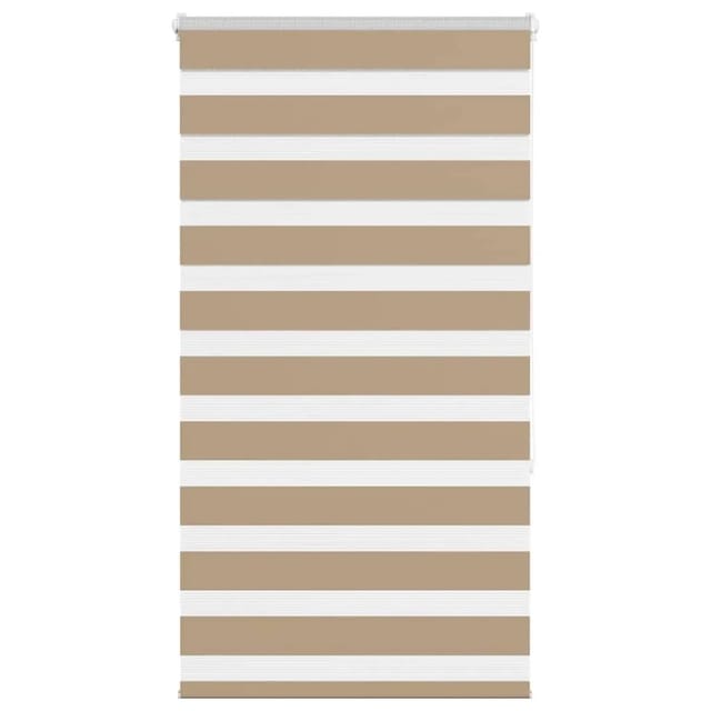 vidaXL Doppelrollo Sandbraun 75x150 cm Stoffbreite 70,9 cm Polyester 4014542