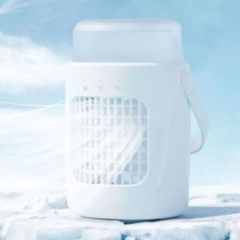 Tragbare Klimaanlage – 23,5 X 14,5 X 14,5 Cm – 8000-mah-akku – 3 Geschwindigkeitsstufen – Wasserkühlung