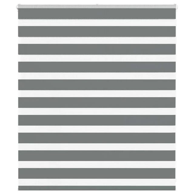 vidaXL Doppelrollo Dunkelgrau 130x100 cm Stoffbreite 125,9 cm Polyester 4014111