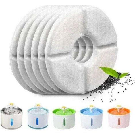 Ersatz-wasserfilter – 6er-pack – Harz + Aktivkohle – Für Katzen Und Hunde – Rund