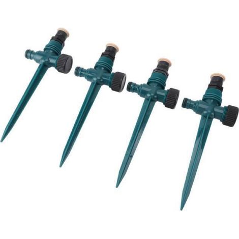 Gartensprenger – 4er-set – Automatisch Rotierend – 360°-sprühfunktion – Abs