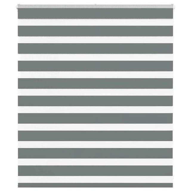 vidaXL Doppelrollo Dunkelgrau 135x100 cm Stoffbreite 130,9 cm Polyester 4014112