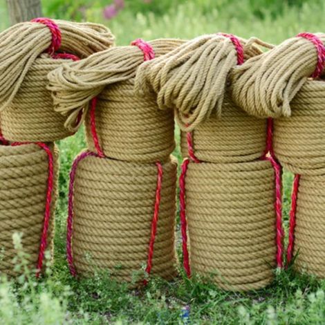 30 M Langes Seil, 8 Mm Durchmesser, Dickes Naturhanfseil, Jute-hanfseil, Robustes Bastelseil Für Diy-kunstprojekte, Geschenkidee