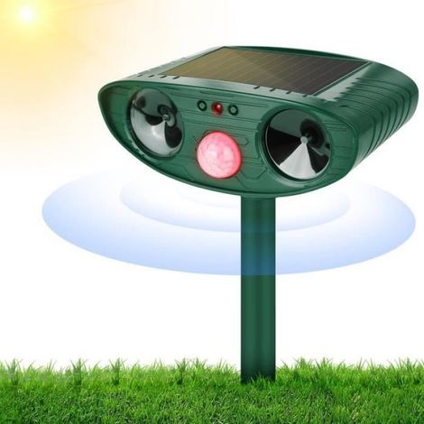 Ultraschall-abwehrgerät – Solarbetrieben – Wasserdicht – Bewegungssensor – Garten