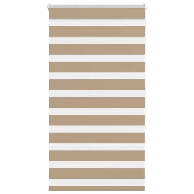 vidaXL Doppelrollo Sandbraun 90x150 cm Stoffbreite 85,9 cm Polyester 4014545