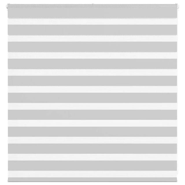 vidaXL Doppelrollo Hellgrau 140x100 cm Stoffbreite 135,9 cm Polyester 4014425