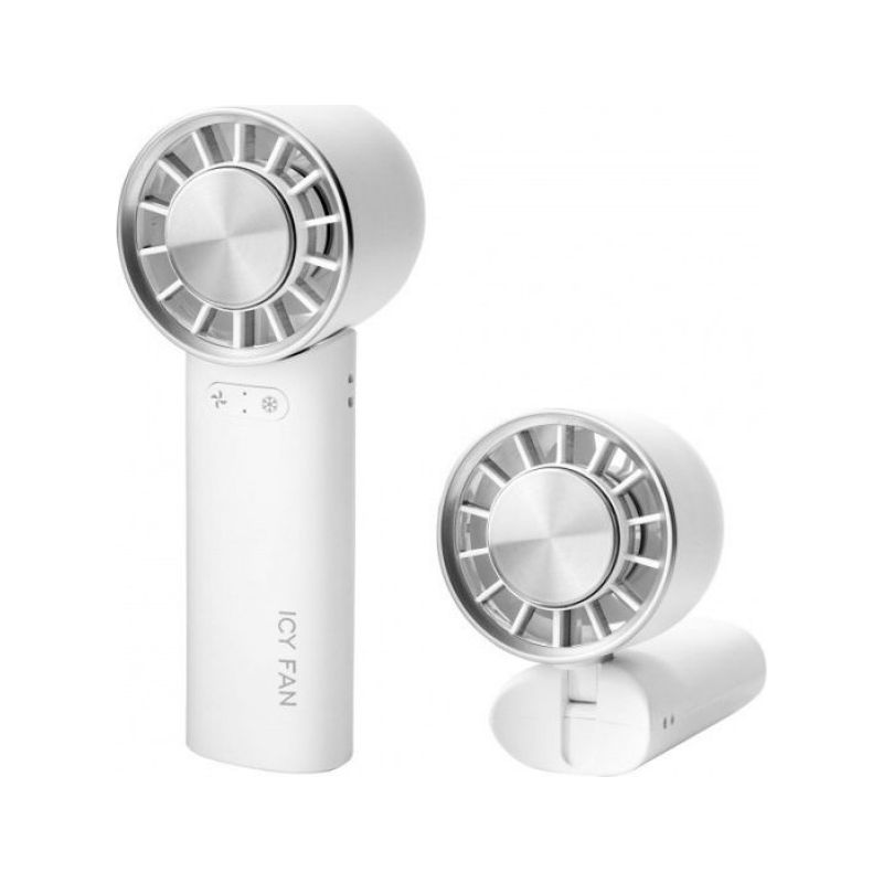 1 Handventilator, Kühlkopf Aus Metall, Einstellbare Geschwindigkeit, Usb-akku, Tischständer, Geeignet Für Schreibtisch/reisen