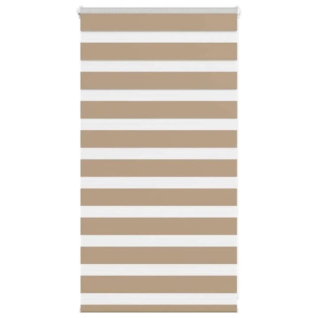 vidaXL Doppelrollo Sandbraun 85x100 cm Stoffbreite 80,9 cm Polyester 4014518