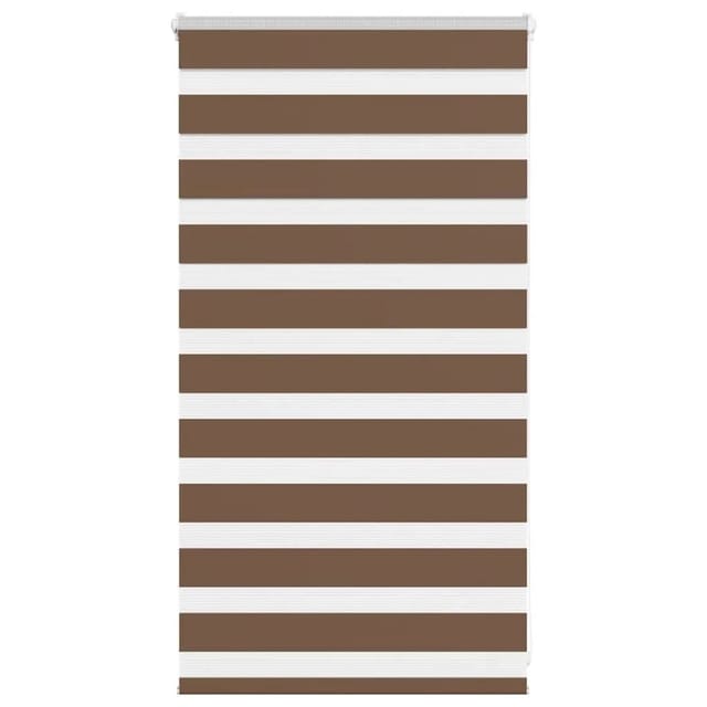 vidaXL Doppelrollo Braun 85x100 cm Stoffbreite 80,9 cm Polyester 4014310