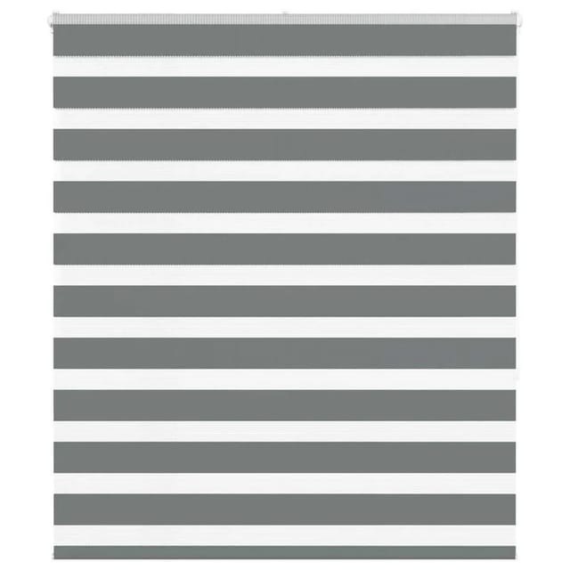 vidaXL Doppelrollo Dunkelgrau 120x150 cm Stoffbreite 115,9 cm Polyester 4014135