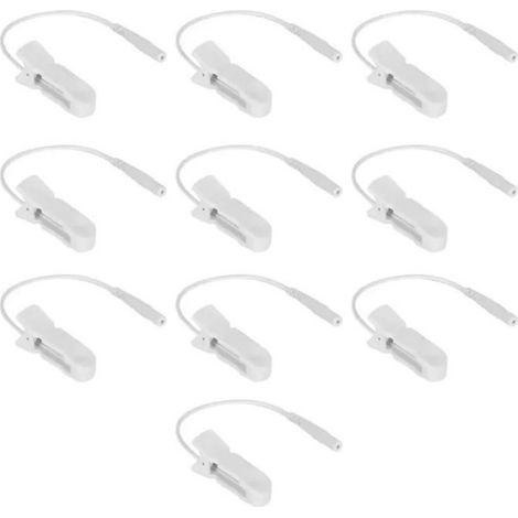 10 Stück 2,0 Mm Ohrclip-elektrodenkabel Für Digitale Tens-massagegeräte