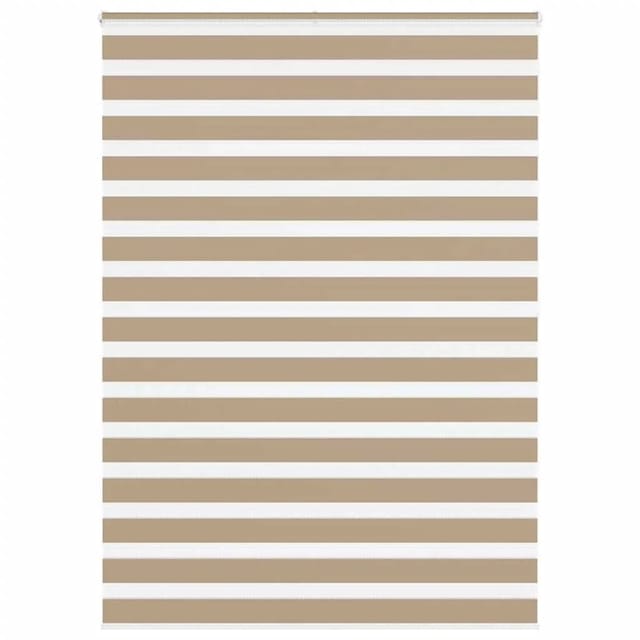 vidaXL Doppelrollo Sandbraun 155x200 cm Stoffbreite 150,9 cm Polyester 4014584