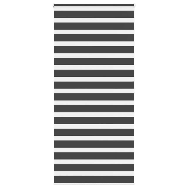 vidaXL Doppelrollo Schwarz 100x200 cm Stoffbreite 95,9 cm Polyester 4014261