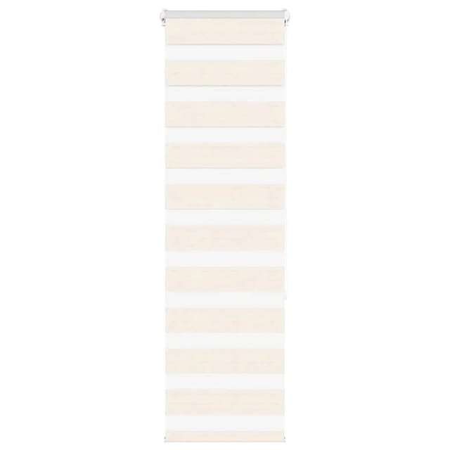 vidaXL Doppelrollo Marmorbeige 45x150 cm Stoffbreite 40,9 cm Polyester 4014640