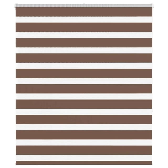 vidaXL Doppelrollo Braun 130x150 cm Stoffbreite 125,9 cm Polyester 4014345