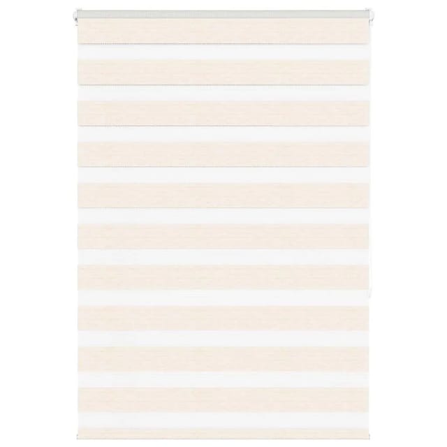 vidaXL Doppelrollo Marmorbeige 100x150 cm Stoffbreite 95,9 cm Polyester 4014651