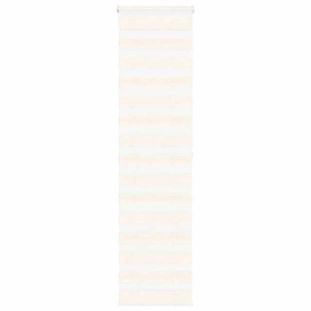 vidaXL Doppelrollo Marmorbeige 65x200 cm Stoffbreite 60,9 cm Polyester 4014670