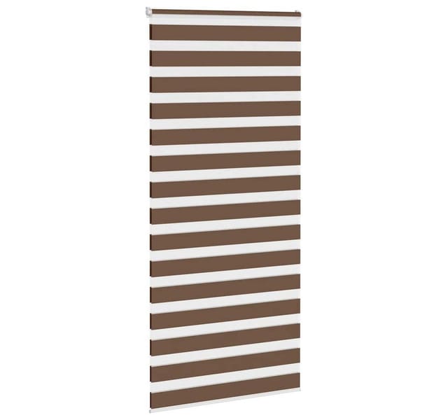 vidaXL Doppelrollo Braun 110x200 cm Stoffbreite 105,9 cm Polyester 4014367