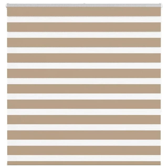 vidaXL Doppelrollo Sandbraun 145x150 cm Stoffbreite 140,9 cm Polyester 4014556
