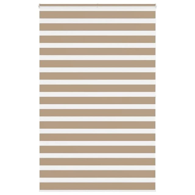 vidaXL Doppelrollo Sandbraun 145x200 cm Stoffbreite 140,9 cm Polyester 4014582