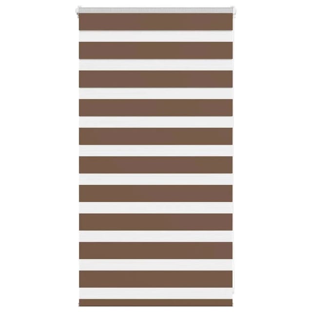 vidaXL Doppelrollo Braun 90x100 cm Stoffbreite 85,9 cm Polyester 4014311
