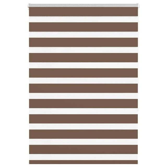vidaXL Doppelrollo Braun 95x150 cm Stoffbreite 90,9 cm Polyester 4014338