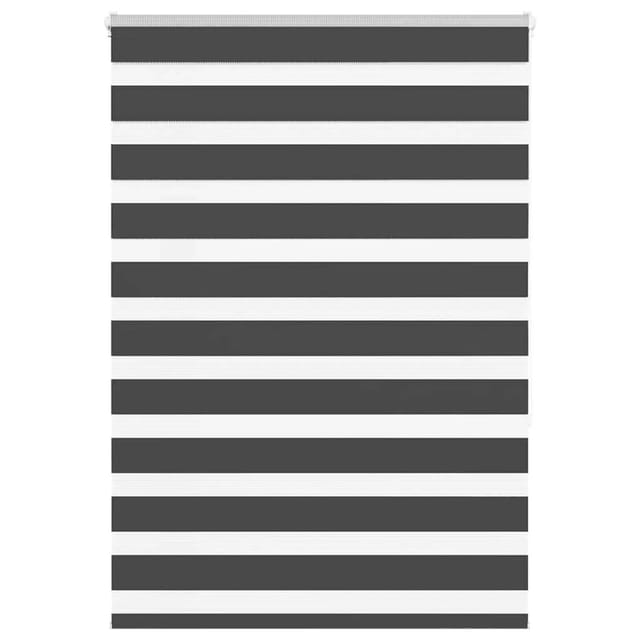 vidaXL Doppelrollo Schwarz 105x150 cm Stoffbreite 100,9 cm Polyester 4014236