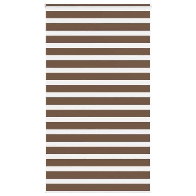 vidaXL Doppelrollo Braun 120x200 cm Stoffbreite 115,9 cm Polyester 4014369