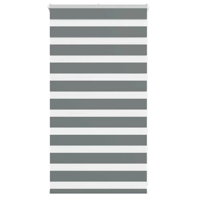 vidaXL Doppelrollo Dunkelgrau 70x100 cm Stoffbreite 65,9 cm Polyester 4014099
