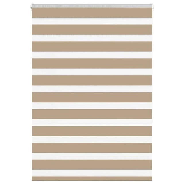 vidaXL Doppelrollo Sandbraun 100x150 cm Stoffbreite 95,9 cm Polyester 4014547