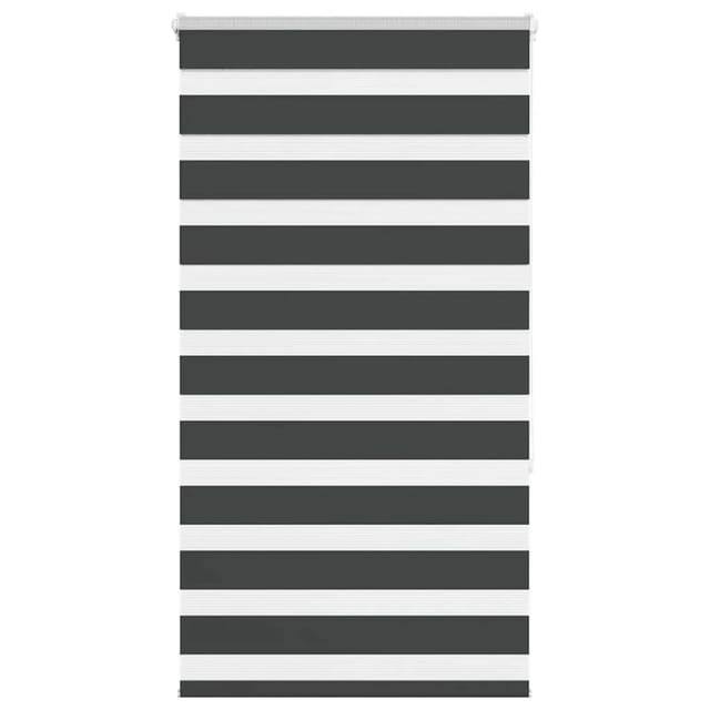 vidaXL Doppelrollo Schwarz 85x150 cm Stoffbreite 80,9 cm Polyester 4014232