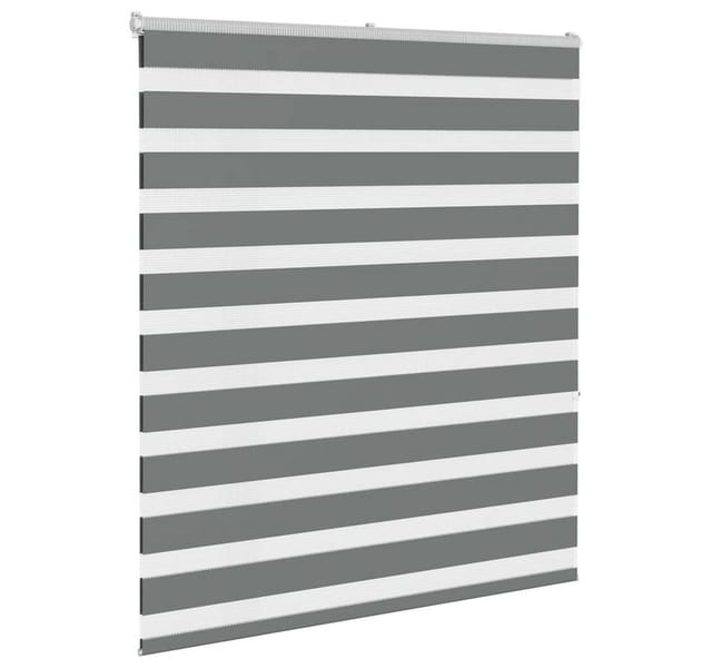 vidaXL Doppelrollo Dunkelgrau 130x150cm Stoffbreite 125,9 cm Polyester 4014137