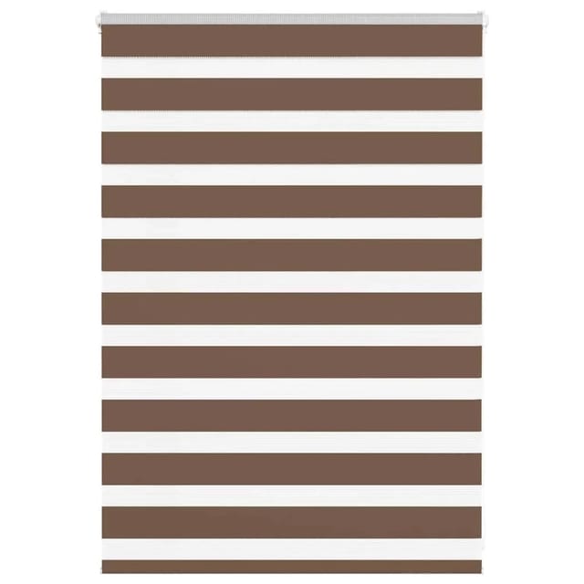vidaXL Doppelrollo Braun 110x100 cm Stoffbreite 105,9 cm Polyester 4014315