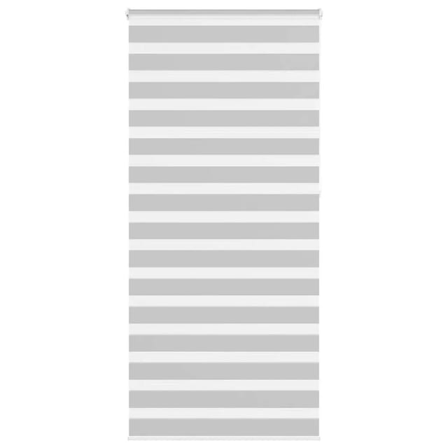 vidaXL Doppelrollo Hellgrau 105x230 cm Stoffbreite 100,9 cm Polyester 4014496