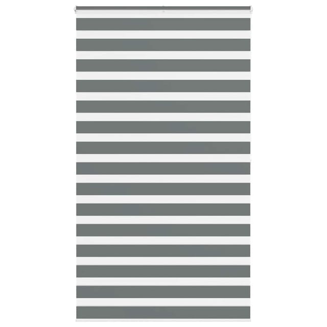 vidaXL Doppelrollo Dunkelgrau 135x200 cm Stoffbreite 130,9 cm Polyester 4014164
