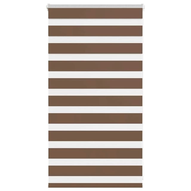 vidaXL Doppelrollo Braun 80x100 cm Stoffbreite 75,9 cm Polyester 4014309