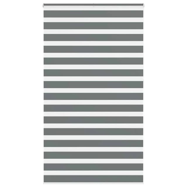 vidaXL Doppelrollo Dunkelgrau 135x230 cm Stoffbreite 130,9 cm Polyester 4014190