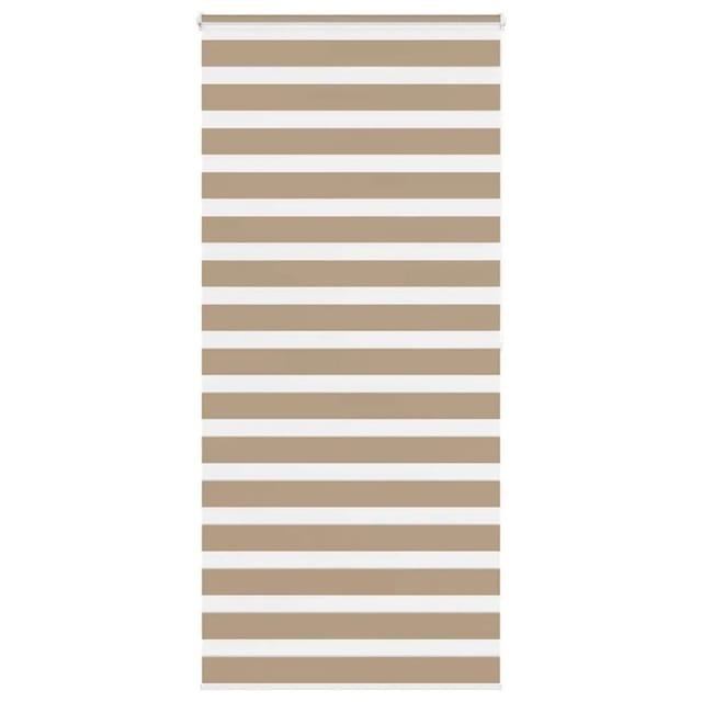 vidaXL Doppelrollo Sandbraun 115x200 cm Stoffbreite 110,9 cm Polyester 4014576