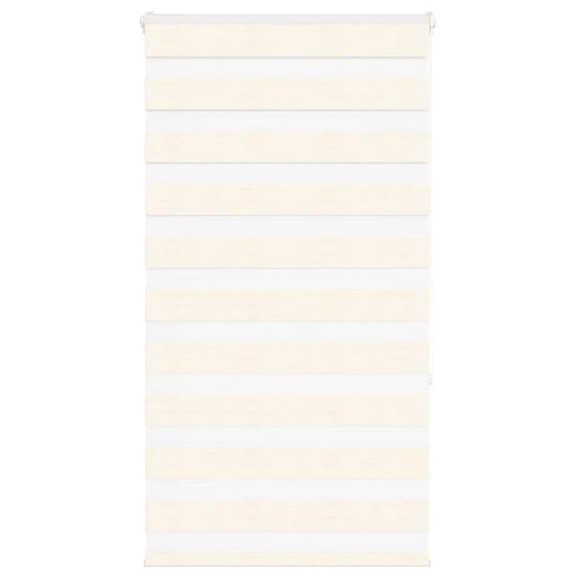 vidaXL Doppelrollo Marmorbeige 85x150 cm Stoffbreite 80,9 cm Polyester 4014648