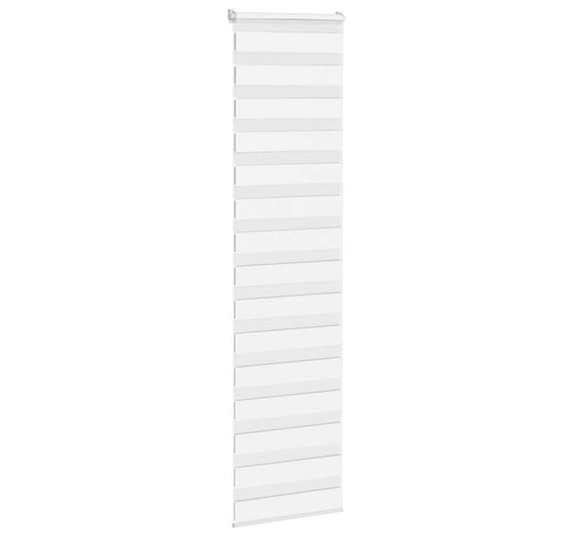 vidaXL Doppelrollo Weiß 65x200 cm Stoffbreite 60,9 cm Polyester 4014774