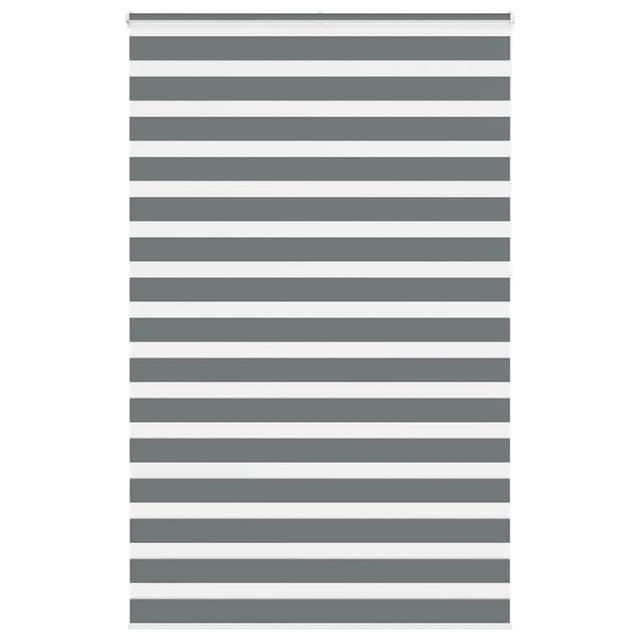 vidaXL Doppelrollo Dunkelgrau 140x230 cm Stoffbreite 135,9 cm Polyester 4014191