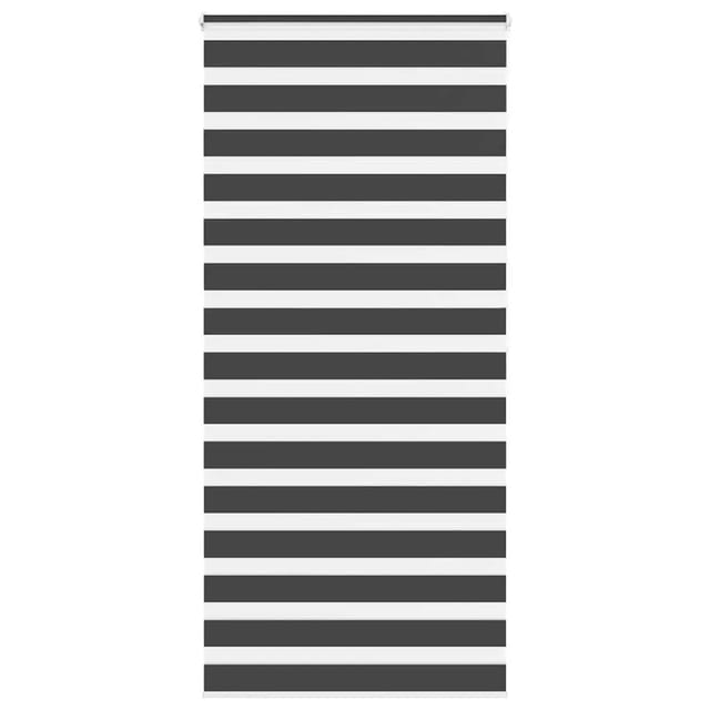 vidaXL Doppelrollo Schwarz 105x200 cm Stoffbreite 100,9 cm Polyester 4014262