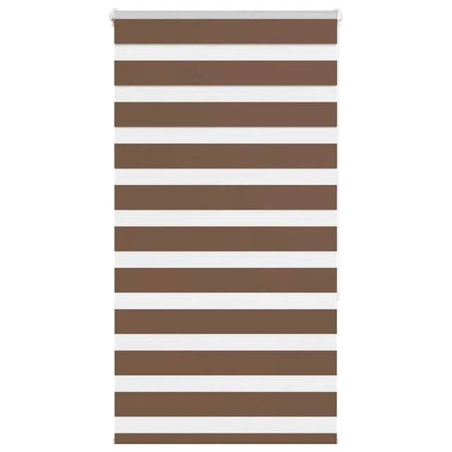 vidaXL Doppelrollo Braun 75x150 cm Stoffbreite 70,9 cm Polyester 4014334