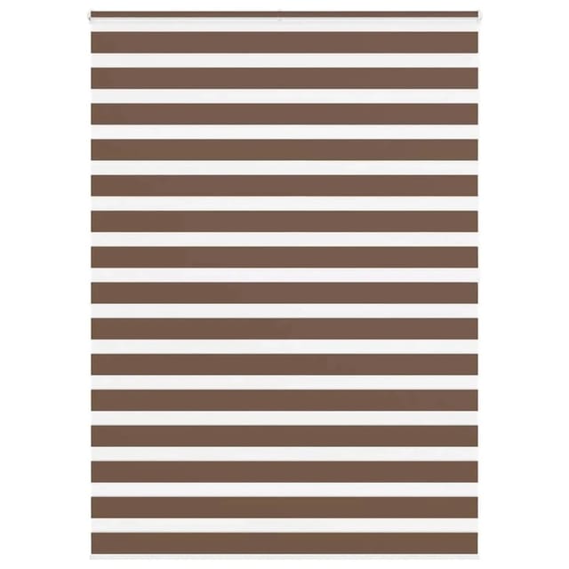 vidaXL Doppelrollo Braun 160x200 cm Stoffbreite 155,9 cm Polyester 4014377