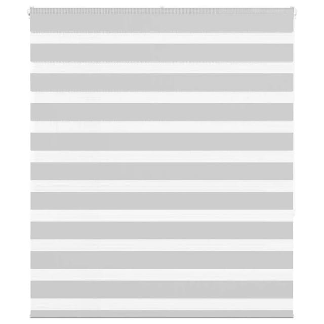 vidaXL Doppelrollo Hellgrau 130x150 cm Stoffbreite 125,9 cm Polyester 4014449